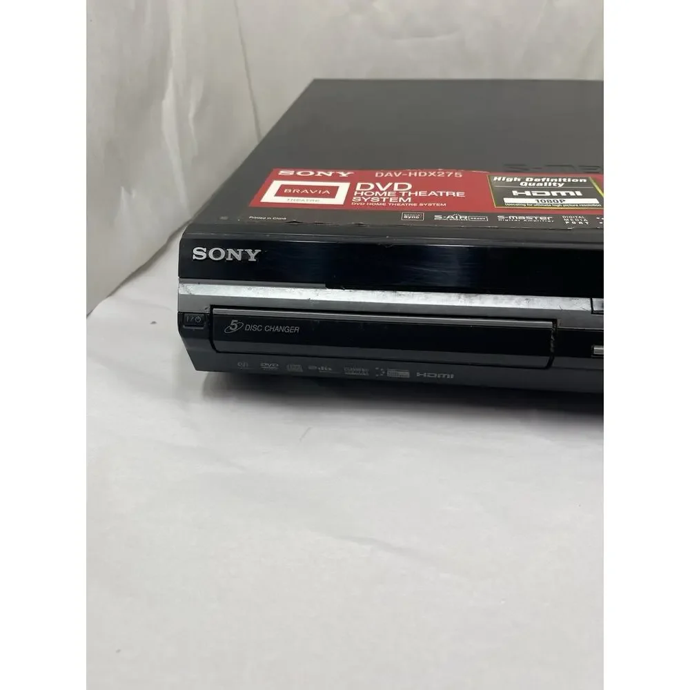 Sony DAV-HDX275 DVD Home Theater Receiver 5 Disc HDMI Tested